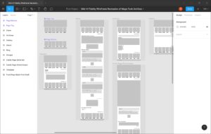 Figma is a popular wireframing application that's used in UI/UX design.